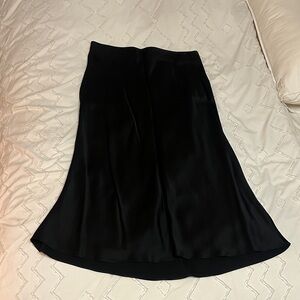 Quince Classic Black A-Line Skirt